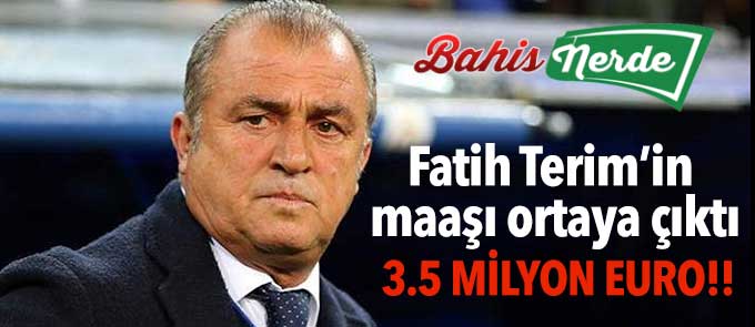 Fatih Terim maaş