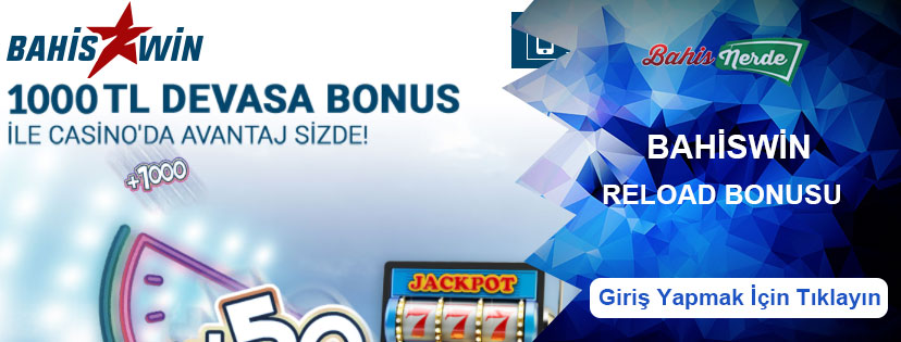 Bahiswin Haftalık Netent Casino Reload Bonusu