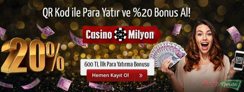 Casinomilyon QR Kod Bonus Kampanyası